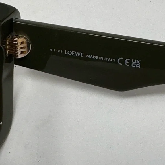 💯Authentic Loewe Beveled Car Eye olive green sunglasses - Picture 5 of 6